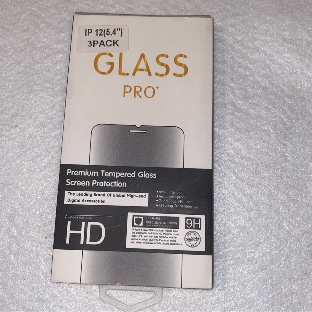 iPhone 12 premium temper screen protectors three pack